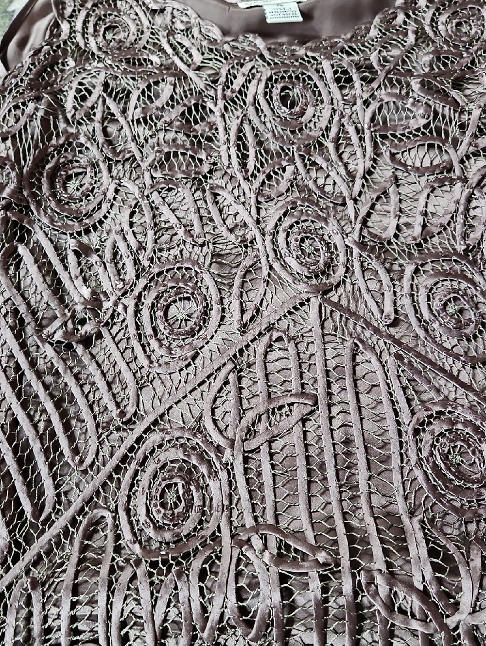 Soulmates Formal Embroidered Lace Dress With Jacket - Picture 10 of 11
